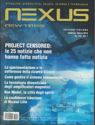 NEXUS new Times bimestrale edizione Italiana n. 120 Febbraio 2016