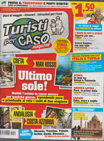 TURISTI PER CASO MAGAZINE.  OTTOBRE 2011. 