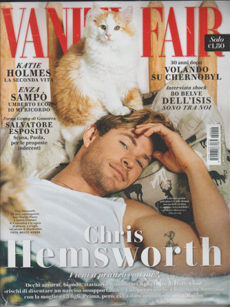 VANITY FAIR settimanale n. 16 - 27 aprile 2016 - Chris Hemsworth