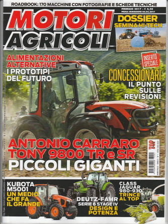 Motori Agricoli - bimestrale n. 1 Febbraio 2017 