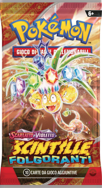 Bustina Pokémon - Scarlatto e Violetto - Scintille Folgoranti - 10 Carte (ITA)