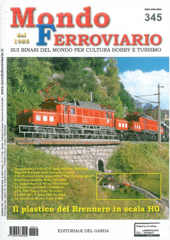 Mondo Ferroviario  mensile n. 345 - Luglio/Agosto 2016