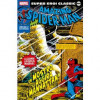 Copertina di Super Eroi Classic - Spider-man: Un mostro si aggira a Manhattan con titolo Marvel e illustrazione del supereroe