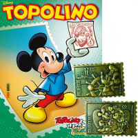 Disney Topolino - Francobolli in metallo Topolino N° 3288 + 1° e 2° Francobollo in metallo