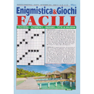 Enigmistica & Giochi facili - n. 29 - bimestrale - agosto - settembre  2024