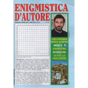 Abbonamento Enigmistica D'Autore (cartaceo  bimestrale)