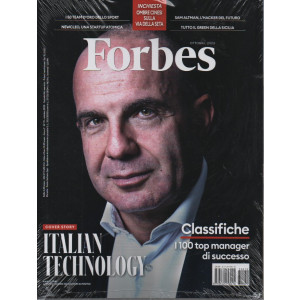 Forbes - n. 72 -ottobre    2023  - mensile - + Forbes small giants -    2 riviste