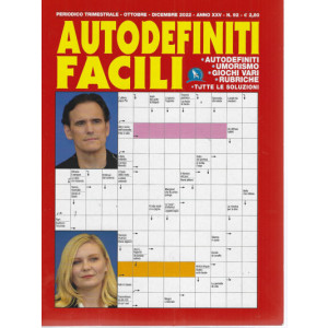 Abbonamento Autodefiniti Facili (cartaceo  trimestrale)