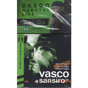 Vasco nonstoplive - ottava uscita - 2 dvd  - Vasco a Sansiro 2003  - 12/7/2022 - settimanale