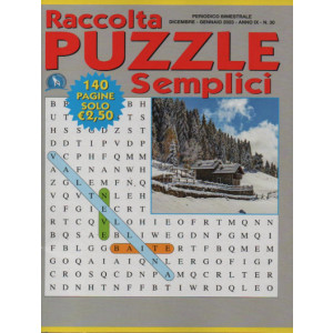 Abbonamento Raccolta Puzzle Semplici (cartaceo  trimestrale)