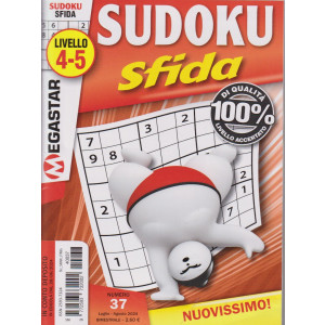 Sudoku Sfida - n. 37 - livello 4-5 - bimestrale - luglio - agosto  2024