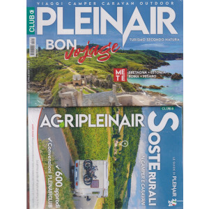 Plein Air - n. 621 -aprile  2024- mensile + il libro Le guide di Plein Air -Agriplainair-  Soste rurali in camper e caravan- rivista + libro