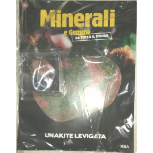 Minerali e Gemme da tutto il Mondo - Unakite levigata - Uscita n.23 - 29/06/2024