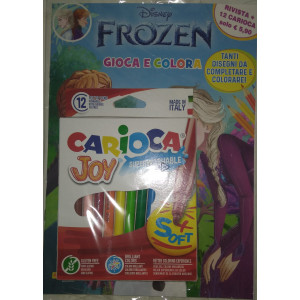 Disney Frozen  - Colora e gioca - Rivista + 12 pennarelli Carioca