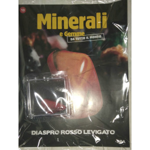 Minerali e Gemme da tutto il Mondo - Diaspro rosso levigato - Uscita n.13 - 20/04/2024