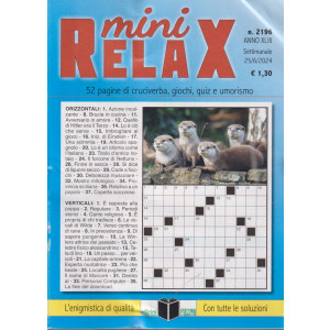 Mini Relax - n.2196 - settimanale - 25/6/2024