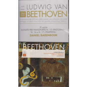 CD Ludwig Van Beethoven  -quinta  uscita - Sonate per pianoforte n. 15 Pastorale n. 16 e n. 17  Tempesta - Daniel Barenboim - settimanale  - 12 gennaio 2021