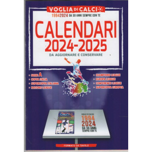 Voglia di Calcio - tutti i Calendari 2024-2025 - cm. 14x20.5