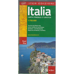 Mappa Italia - Carta stradale e turistica - 1:750.000 - maggio 2024