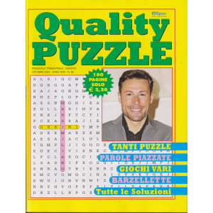 Quality Puzzle - n. 69 - trimestrale - agosto - ottobre  2024 - 100 pagine