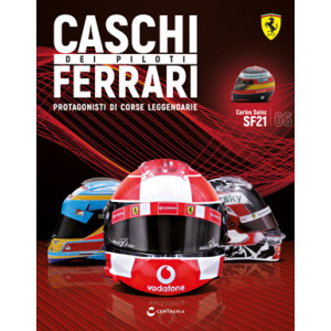 Caschi dei piloti Ferrari - Carlos Sainz SF21 - 2021 - Uscita n. 66 - 16/04/2024 - Editore: Centauria
