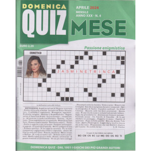 Domenica Quiz Mese - mensile n. 4 -aprile   2024