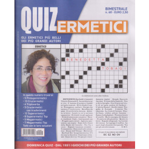 Quiz Ermetici - n. 60  - maggio - giugno  2024 - bimestrale