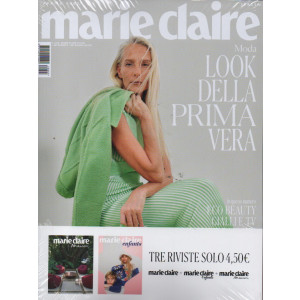 Marie Claire - n. 4 - aprile   2023 - mensile + Marie Claire enfants + Marie Claire Maison - 3 riviste