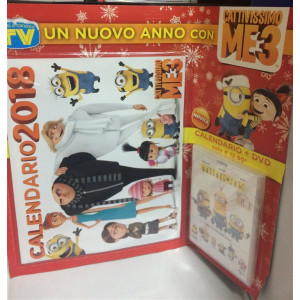 Calendario Cattivissimo Me 3 2018 - cm. 34x56 + DVD Minions