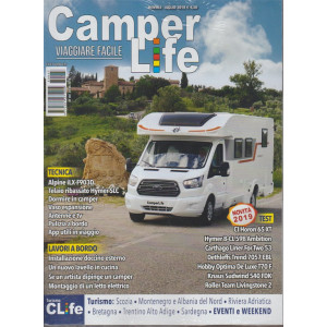 Camperlife - Turismo/Eventi E Weekend - n. 67 - mensile - luglio 2018 - + Turismo Clife  n. 67 - luglio 2018  - 2 riviste