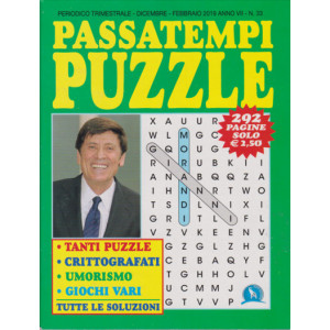 Abbonamento Passatempi Puzzle (cartaceo  trimestrale)