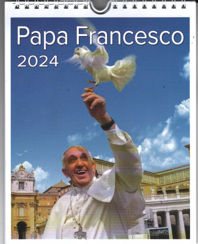 Calendario 2024 da parete e da tavolo - Papa Francesco - cm 16