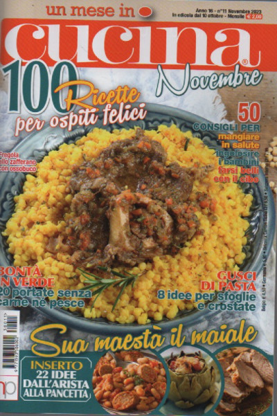 Un mese in cucina - n. 11 - novembre 2023 - mensile