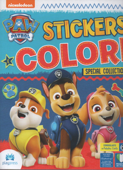 Paw Patrol - Stickers e colori- n. 27 - marzo - aprile 2023 - bimestrale 