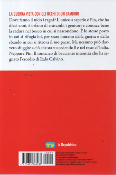 Italo Calvino -Il sentiero dei nidi di ragno- n. 19- 17/2/2024