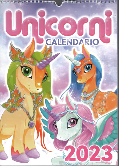 Calendario 2023 Unicorni Cm 24 X 34 Cspirale Italiano Edicola Shop 2601