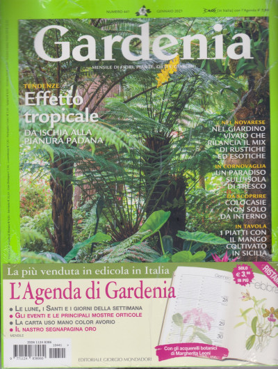 gardenia rivista calendario 2021