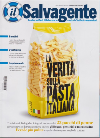 Il Salvagente N 11 Mensile Novembre 2018 Edicola Shop 53:40 04:01 01:17:59 02:31 03:59 tag chi siamoil salvagente, l'unico mensile in edicola, in abbonamento leader nei test di laboratorio contro le truffe al consumatore. il salvagente n 11 mensile