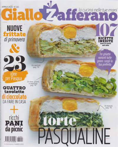 Giallo Zafferano N 4 Mensile Aprile 2020 Edicola Shop